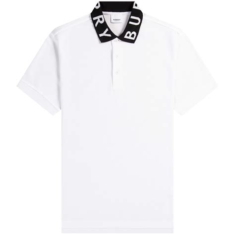 burberry logo print cotton piqué polo shirt|Cotton Polo Shirt in Coal .